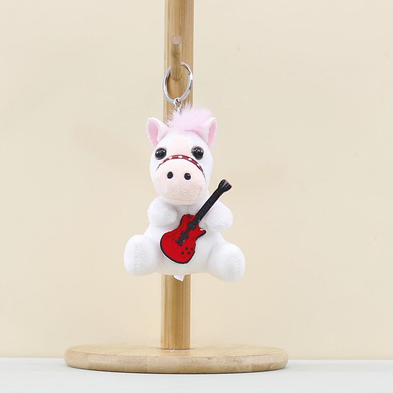 Horse Plush Toy Keychain With Guitar For Kids Collectors Kids Accessories