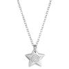 Stylish Black Cord Necklace Five-Pointed Star Pendant Neckchains Adjustable Collarbone Chain Ornament for Daily Wear