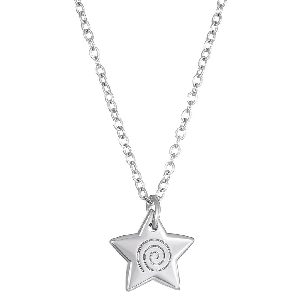 Stylish Black Cord Necklace Five-Pointed Star Pendant Neckchains Adjustable Collarbone Chain Ornament for Daily Wear