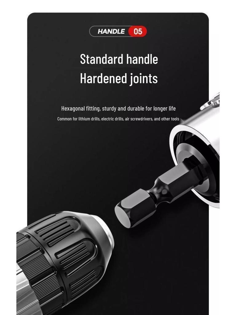 105-Grad Universal-Schraubendreherkopf mit Verlängerungsstange für enge Ecken