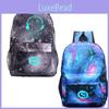 Music To Listening People Prints Luminous Backpack Colorful Schoolbag Bag Unisex