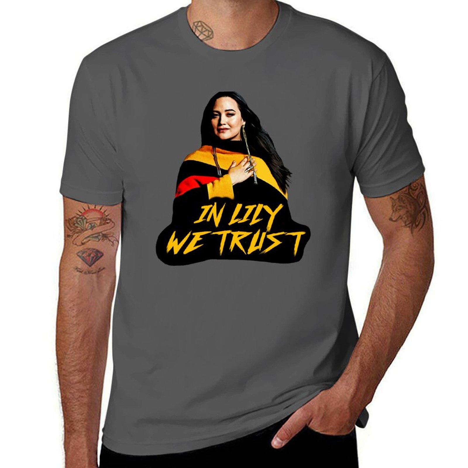 

In Lily We Trust T-Shirt essential t shirt graphic t shirts for man man t shirt heavy cotton T-Shirt 4XL