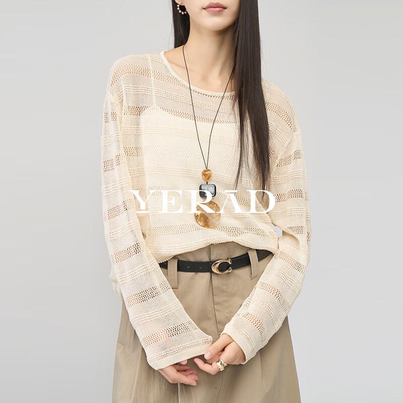 Women's Bohemian Loose Knit Long-Sleeve Cover-Up