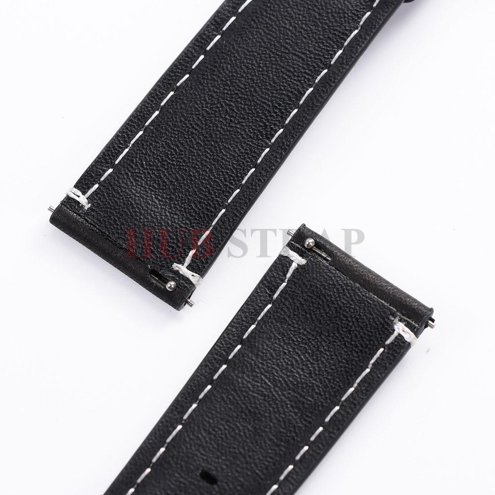 20mm 22mm Vintage Oil Wax Cowhide Watch Strap Quick Release Watch Universal Head Layer Calfskin Watchband Accessories Pin Buckle