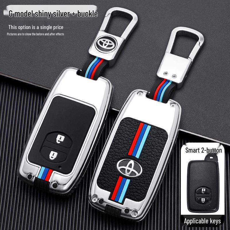 Compatible Key Case for Toyota: 6th Gen Camry, Reiz, Land Cruiser, Prado, Highlander