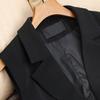 Single-breasted Waistcoat Elegant Women's Sleeveless Vest with Double Buttons Deep V Neck Western Style Cardigan Suit Coat