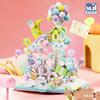 1388Pcs Pink Fantasy Castle Model Construction Blocks Set Diy Castle In The Sky Princess Palace Blocks Toys For Girl Birthday  Gifts
