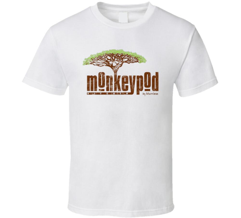 Monkeypod Kitchen Maui Hawaii Restaurace Opotřebovaný vzhled Tričko Pánské Dámské Trička Top