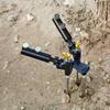 Universal Double Rod Ground Spike Fishing Rod Holder Tripod