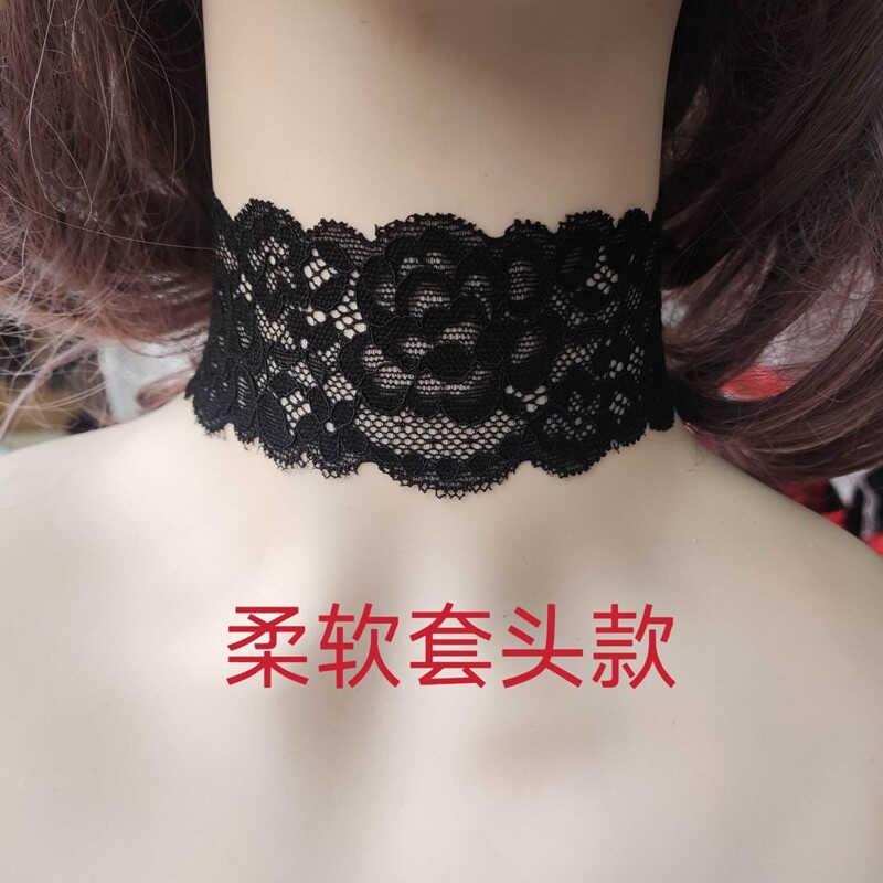 

Шарф-пуловер, эластичное кружевное ожерелье, воротник, цепочка на ключицу, покрытие для шрамов, поддельный воротник, шарф для защиты от солнца, летний чехол для шеи