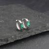 Emerald Square Ear Buckle Trendy Street Versatile Geometric Earrings Minimalist Personalized Jewelry For Unisex