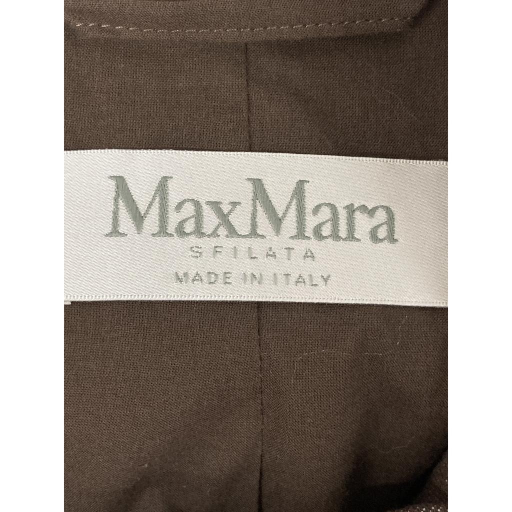 Max Mara [Excellent Condition/25 Stainless Steel] 25110410136/25111310136 Carpa Denim Short Jacket/Pants Suit Setup Jacket 34/Bottoms 36 BrownUsed