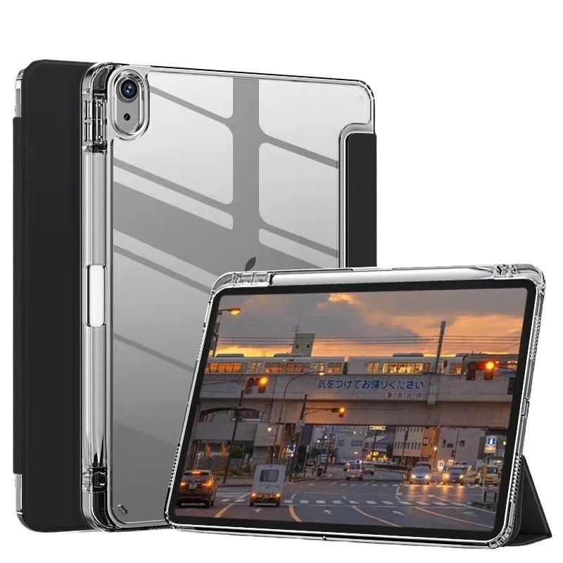 IPad 11 Case With Pencil Holder Acrylic Air 4/6 Pro 13 9.7 Inch Tablet Cover