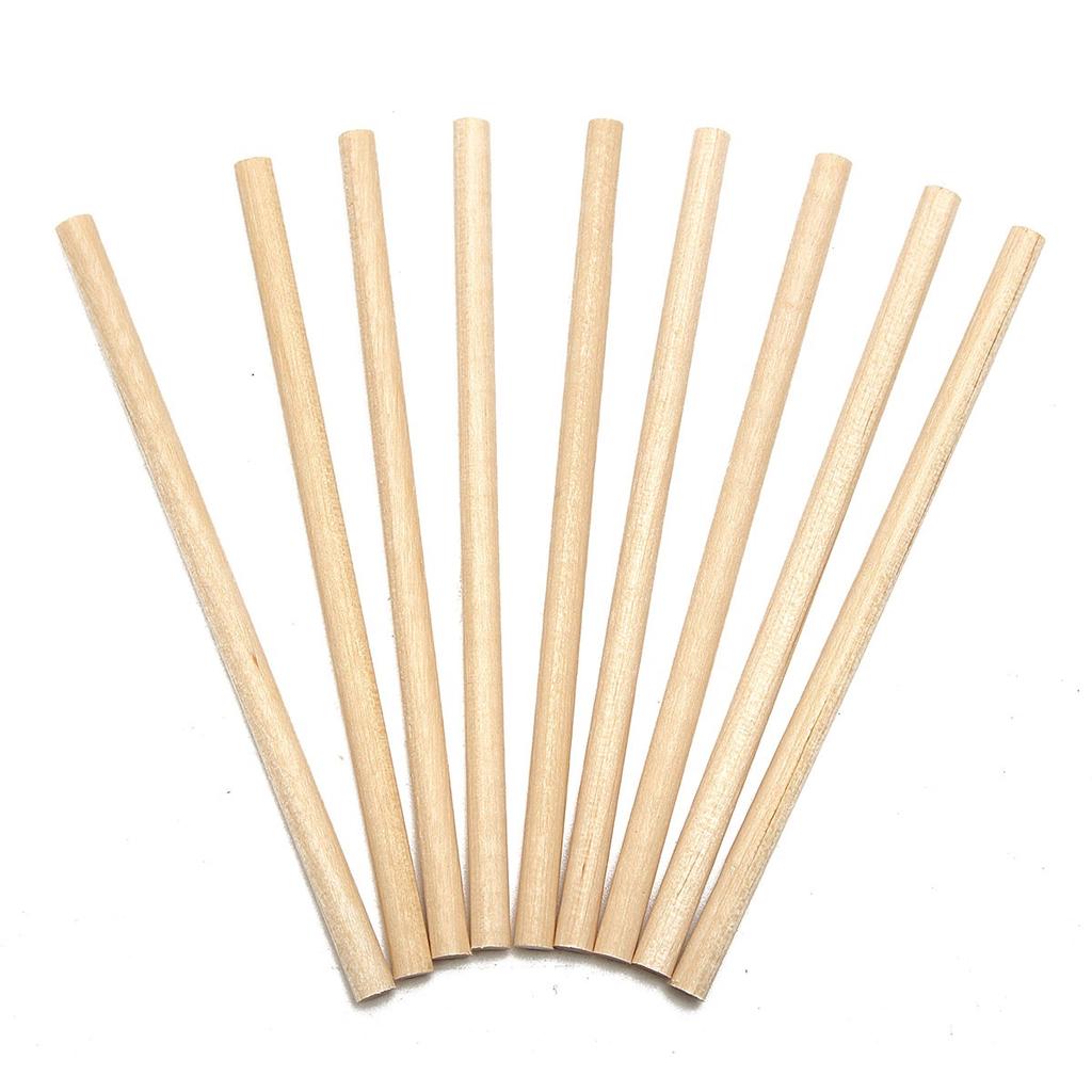 BQLZR 100 Bastoncini Rotondi In Legno Di Betulla – 30 Cm Lunghezza X 3 Mm Diametro – Per Lecca Lecca E Modellismo - 2