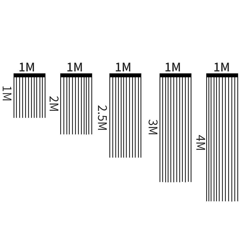 Black Gold Rain Curtain 1PCS Halloween Decorative Rain Curtain 1*4M Black Gold Rain Curtain