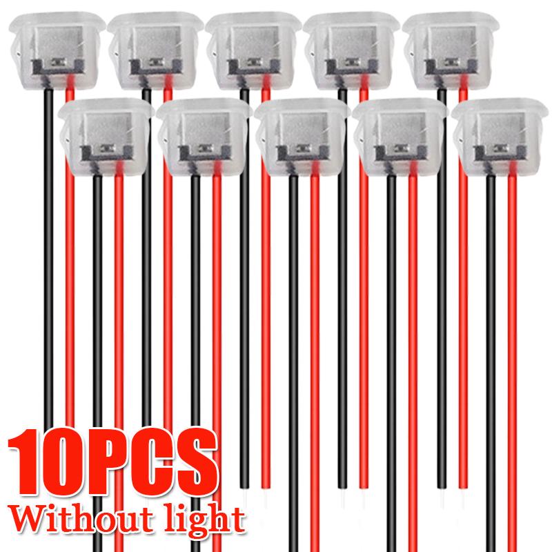 3A Input Charging Socket Car Connectors TYPE-C Female Chassis Connector with LED Light Waterproof Charging Connector 1/5/10pcs