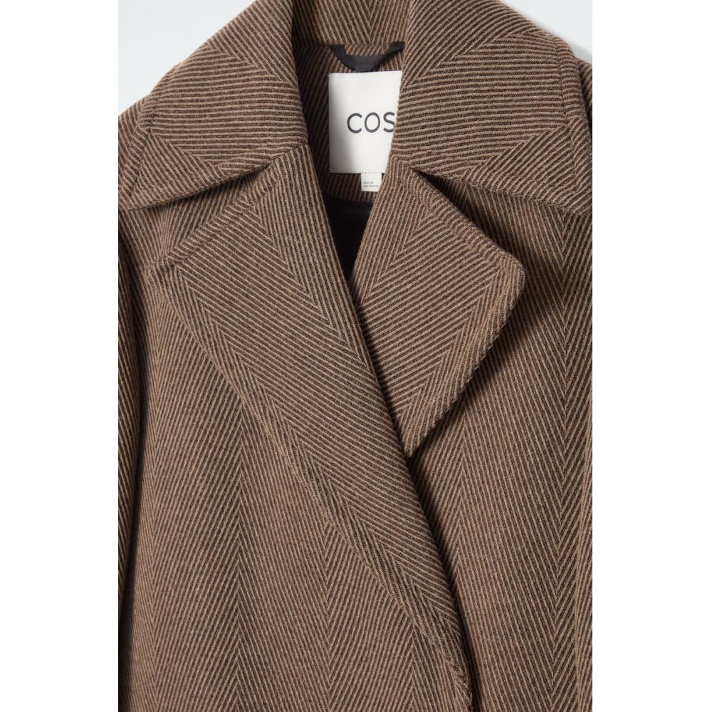 COS Japan Tailored Herringbone Wool Coat