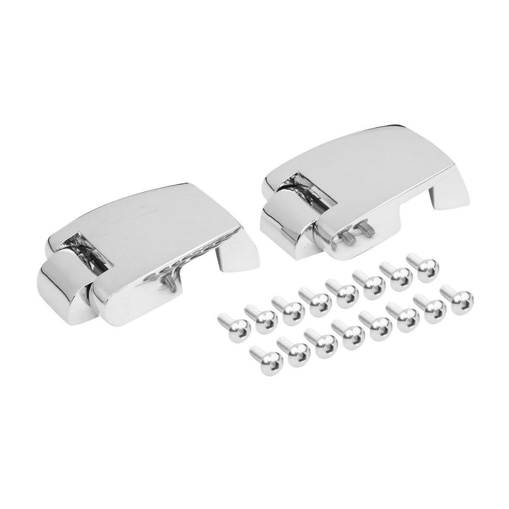 Motorcycle Chrome Trunk Hinges For Harley Touring Road King Road Glide 1988-2013