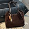 Autumn New Retro Fashion Textured Bag Women's Casual Shoulder Bag Commuter Messenger Tote Bag