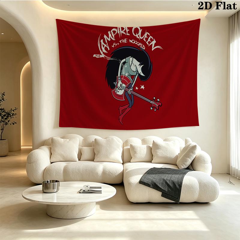 Marceline Wall tapestry, aesthetic printed fabric blanket, suitable for bedroom, living room, and home decor.