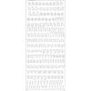 Autocollants - PEEL OFF'S ALPHABET MINUSCULE - Argent - 105x232 - Mixte