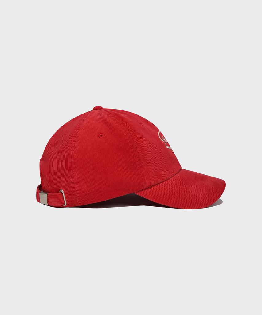 FALLETT Brush Logo Ball Cap Red