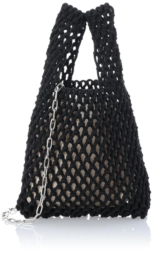 Kashkash Macrame 2-Way Chain Shoulder Bag 01-00-80940 Women's Black
