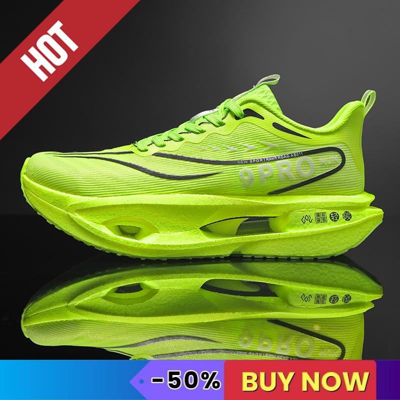 NEW Sports Running Shoes Men Marathon Sneakers Breathable Comfort Brand Trend Women Athletic Outdoor Race Sneakers Carbon Plate