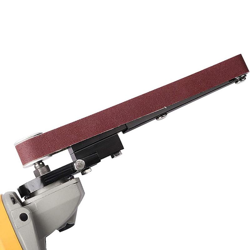 Bandschleifer-Adapter DIY Mini-Winkelschleifer Modifizierter Schleifer Polierer DIY Mini-Winkelschleifer Schleifbandmaschine Rohrschleifer
