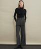 MANAVIS7 Martin High-Waisted Wide Slacks [Charcoal]