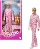 barbie Ken Pink Jumpsuit Signature Black from the Movie Doll House for Pretend Ages 6 and JCP80 "Barbie" - Dress-Up Play, Up, Pink,