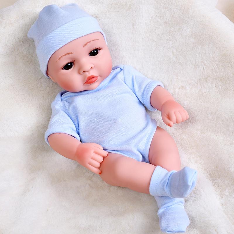 30cm Silicone Reborn Baby Doll - Soft Sleep Companion & Child Role-Playing Toy