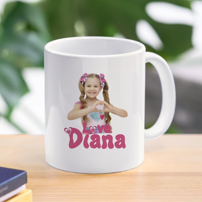 Tazza da Caffè Kids Diana And Roma Show Design Creativo Tazza in Ceramica Tazza per Acqua Latte Amici Ragazze Ragazzi Regalo per Bambini 11oz