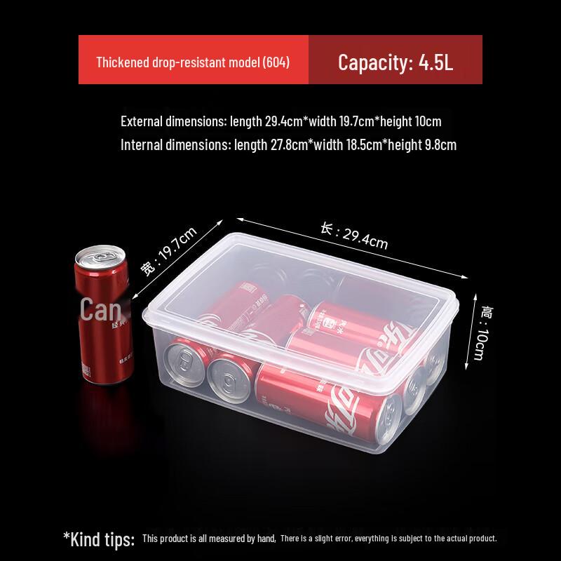 Transparent Refrigerator Food Storage Container