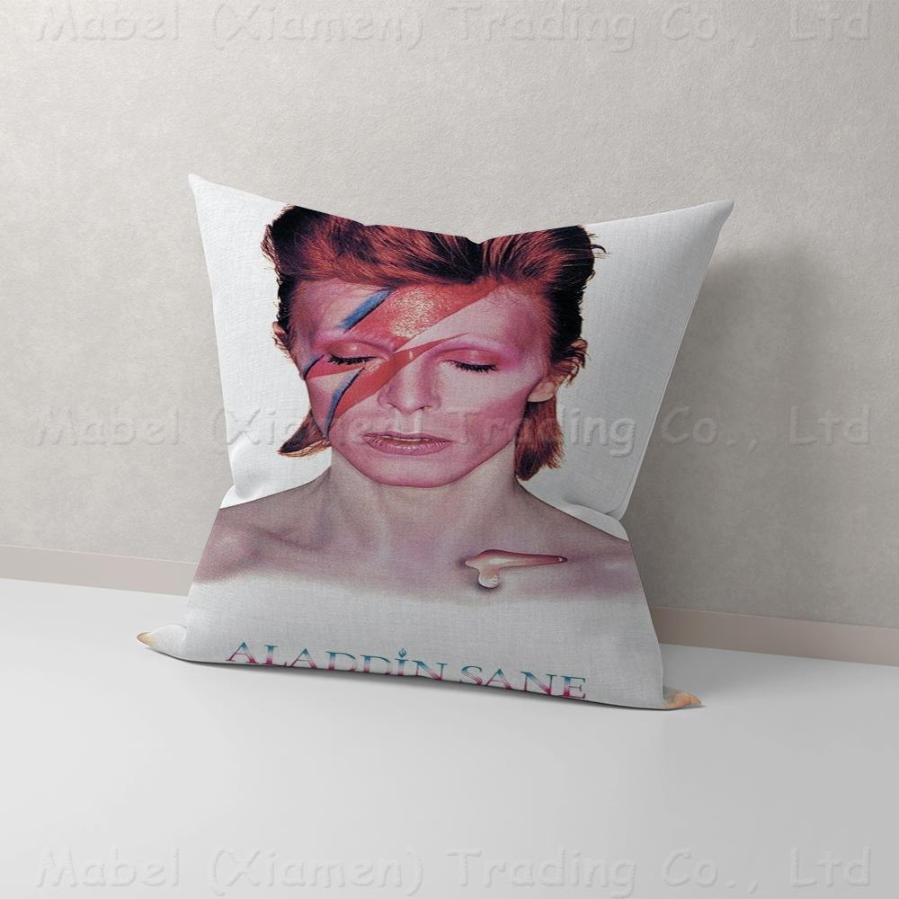 British Rock Singer David B-Bowie Personalized Picture Text Home Decorative Pillows Household Gifts 45x45cm