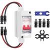PV DC Isolator Switch 20A 500V MCB 2P - Waterproof Enclosure IP65 with MC4 Connectors