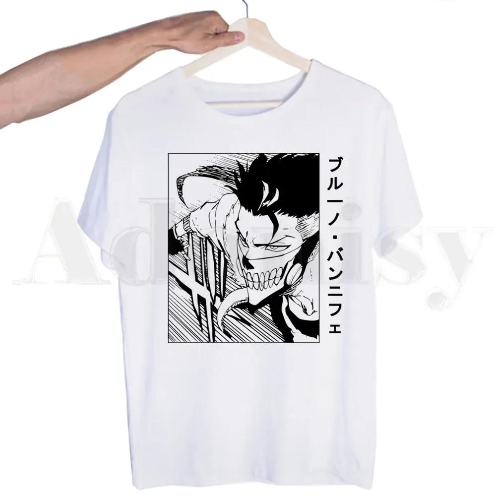 BLEACH Japanese Anime Unisexga Ichigo Kuchiki Byakuya Tshirts  Unisex Fashion Summer T-shirts Tshirt Top Tees Streetwear Harajuku Funny Shirt
