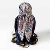 New 90-colour Satin Paisley and Cashew Flower Print Square Scarf, Headscarf or Decorative Scarf