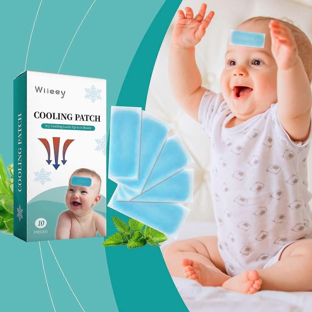 Summer Heat Cooling Ice Patch Summer Portable Cool Compress Forehead Stick Military Training Cooling Patch