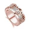 Trendy Full Diamond Rotation Gear Ring: Versatile & Popular with a Mechanical Vibe, Perfect for Decompression & Personal Expression