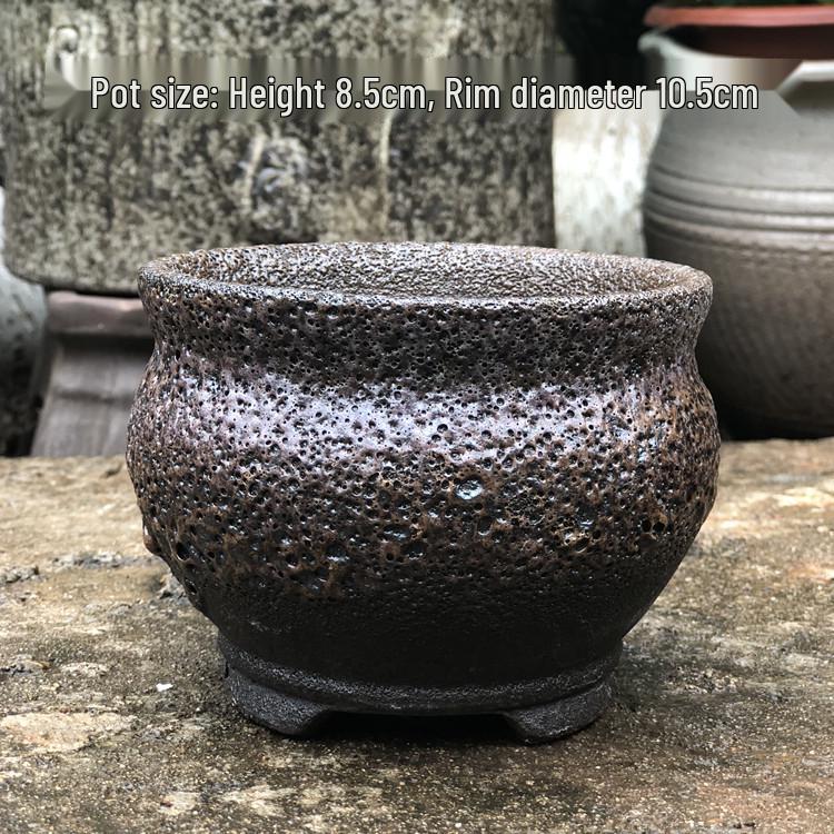 New Ceramic Purple Clay Decorative Simple Large Diameter Pot