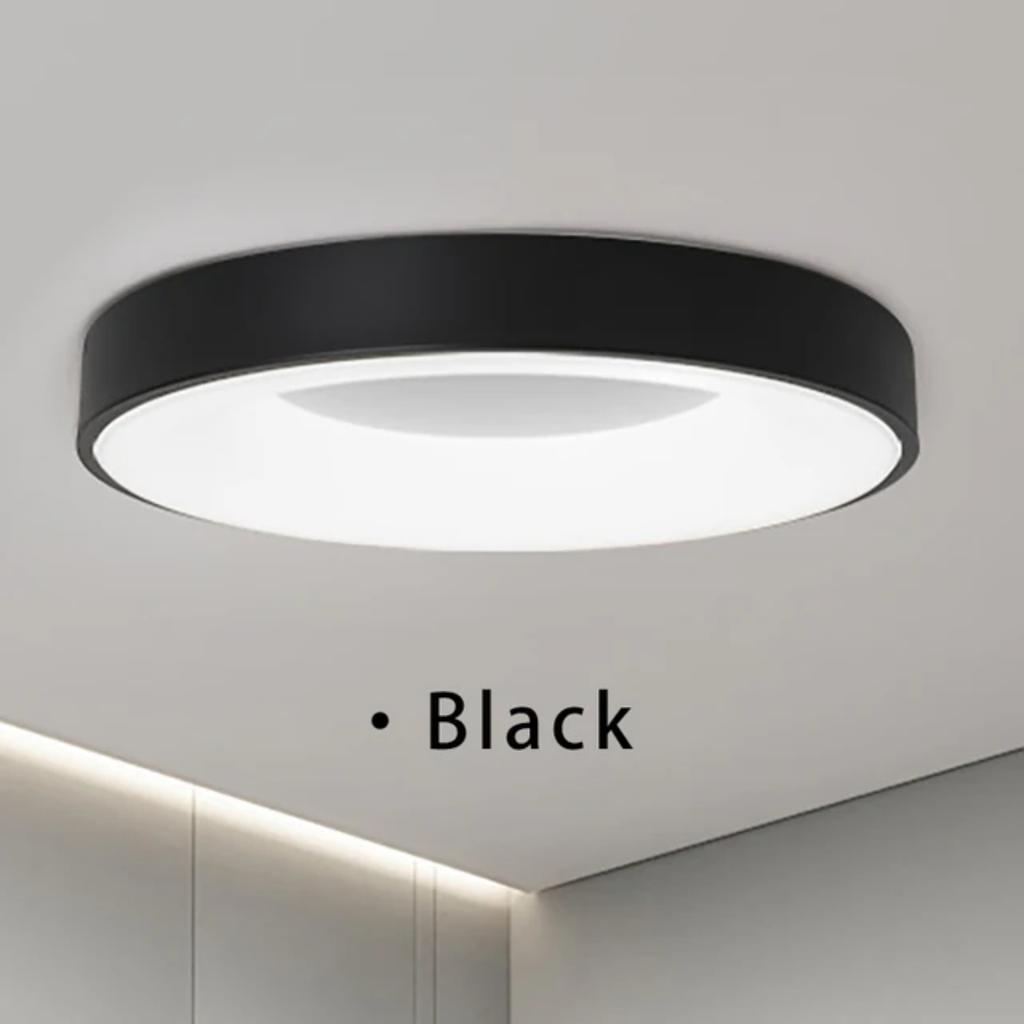 Nowa lampa sufitowa Nordic Macaron Okrągła 110V-260V Ściemniana Sypialnia Korytarz Gabinet Balkon Pokój dziecięcy Światło