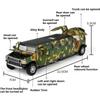 1:32 Scale Alloy Diecast H2 Cars Toys Models Wheel Pull Back Miniature Car Model with Light Music Vehicles for Child Adult Gifts