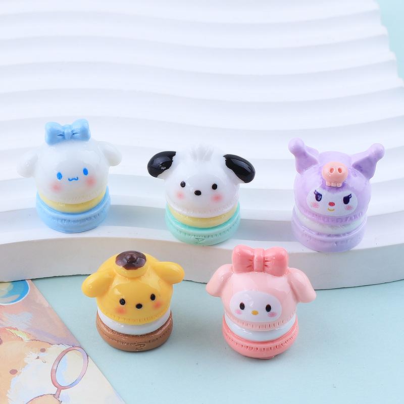 Glossy Macaron Cake Toy Cartoon Handmade DIY Cream Glue Resin Accessories