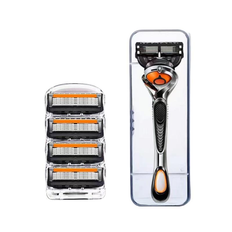 Men's 5-Blade Manual Razor Shaver with 5-Layer Blades