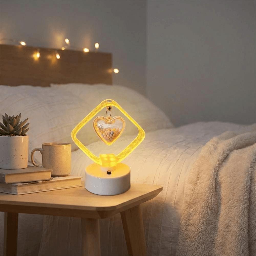 Fine Acrylic Material Warm Glow Desktop Decor Lamp Ambient Lighting Lamp  Study Table