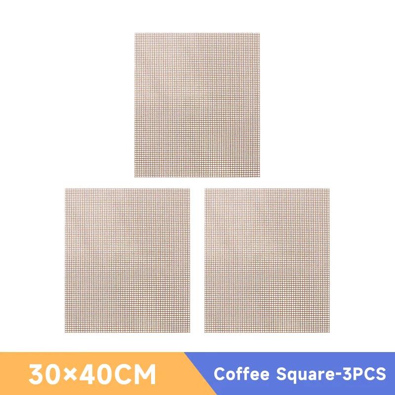 Non-stick Barbecue Mesh Mat Reusable Heat Resistance BBQ Baking Net Pad Kitchen Cooking Smoker Mat Liner Accessorie Tool