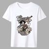 Summer Man T-Shirt Personality Cartoon ComicPrint Series Male Short Sleeve Tops High Quality White Men's Tee Shirt