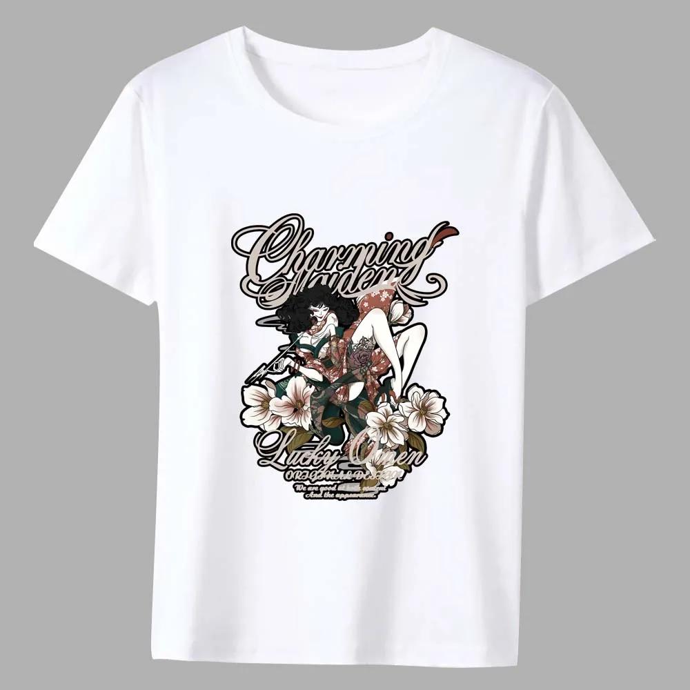 Summer Man T-Shirt Personality Cartoon ComicPrint Series Male Short Sleeve Tops High Quality White Men's Tee Shirt