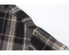 Trendy Korean Retro Plaid Plus Size Lapel Short Sleeve Shirt